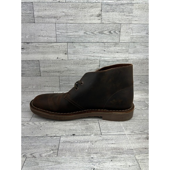 Clarks Desert Boots Mens Brown Leather Chukka Ankle Boots Size 8.5 main image 7